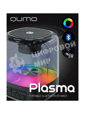 Акустическая система QUMO Plasma ВТ 0082 5 ВТ объемное звучание RGb подсветка