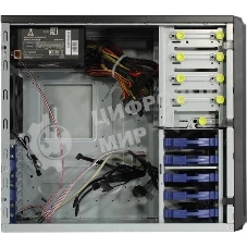 Компьютерный корпус Midi Tower InWin PE689 Black 750W P75F 80plus Gold USB3.0*2+A(HD)+front fan 120мм*1+rear fan 120мм*1+ 2*2SATA+1*1SATA+Intrusion Switch/holes for SL20” RACKMOUNT