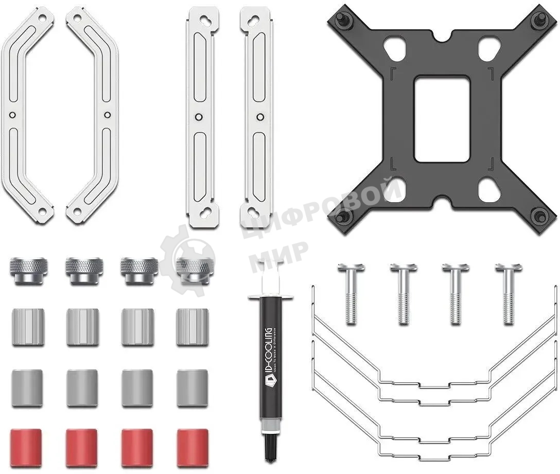 Устройство охлаждения(кулер) ID-Cooling SE-224-XTS Soc-AM5/AM4/1200/1700/1851 серебристый/черный 4-pin 29dB Al+Cu 220W 650gr Bulk (SE-224-XTS BULK)