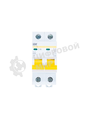 Выключатель автоматический модульный 2п C 16А 4.5кА ВА47-29 IEK MVA20-2-016-C