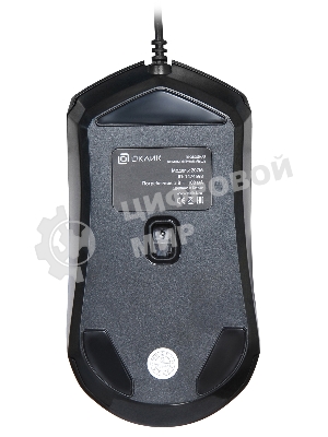 Мышь проводная Oklick 207M черный, 2400 dpi, USB, кнопки - 4