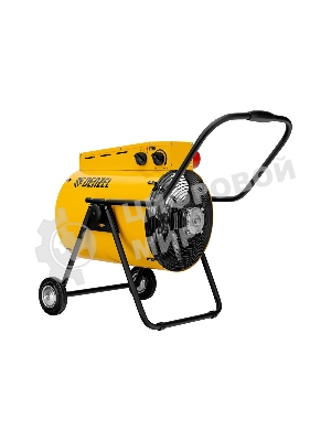 Тепловая пушка Denzel SFH-15000, 400 В, желтый, 120/9000/15000 Вт, 150 м2, термостат