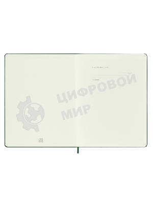 Блокнот Moleskine CLASSIC QP092K15 XLarge 190х250 мм, 192 страниц, нелинованный, твердая обложка, зеленый