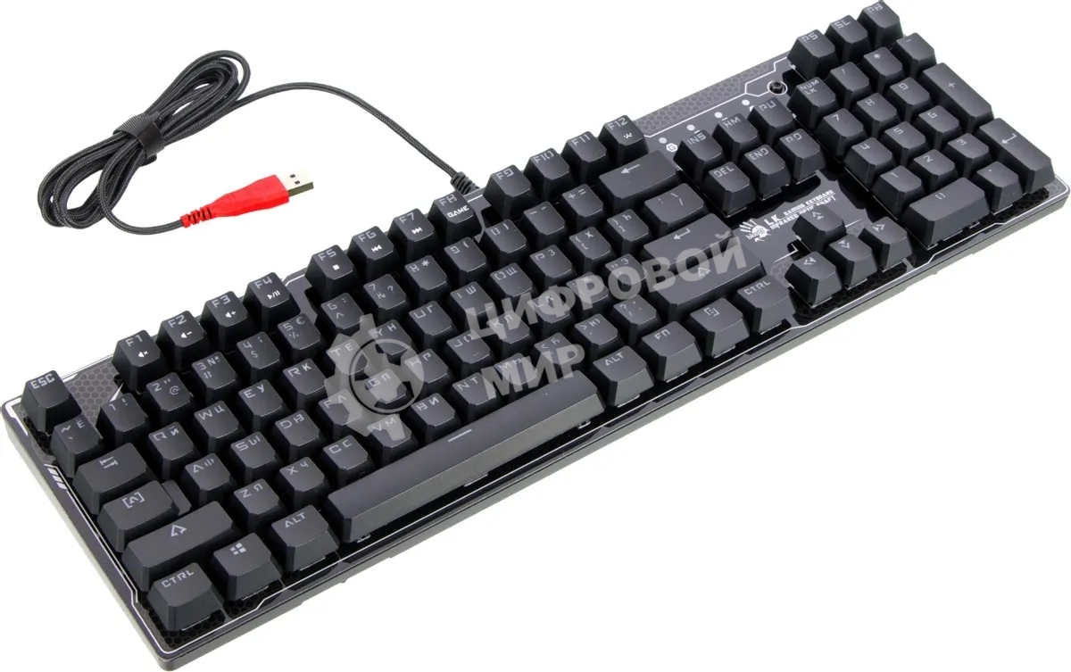 Клавиатура Bloody B810R проводная, USB Type-A, чёрный