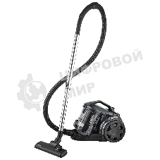 Пылесос BBK BV1601 серый, 300/1600 Вт, уборка сухая, пылесборник контейнер 2 л