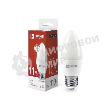 Лампа светодиодная LED-СВЕЧА-VC 11Вт 230В E27 4000К 990лм IN HOME 4690612020495