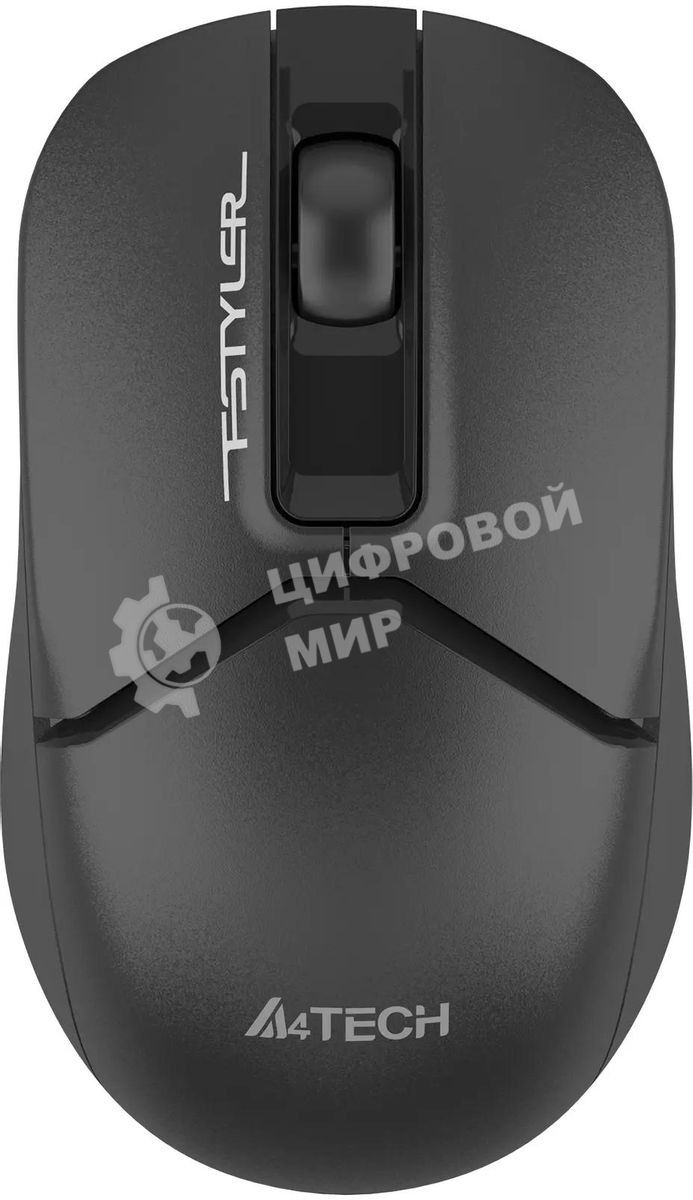 Мышь беспроводная A4Tech Fstyler FG12 черный, 1200 dpi, радиоканал, USB, кнопки - 3