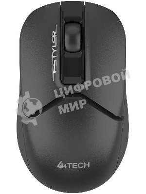 Мышь беспроводная A4Tech Fstyler FG12 черный, 1200 dpi, USB, радиоканал, кнопки - 3