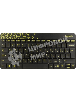Комплект клавиатура + мышь Logitech Wireless Desktop MK240 Nano черный Retail Combo