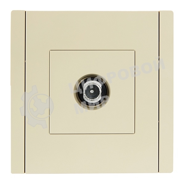 Розетка TV проходная IEK FORTE&PIANO FP429 ваниль