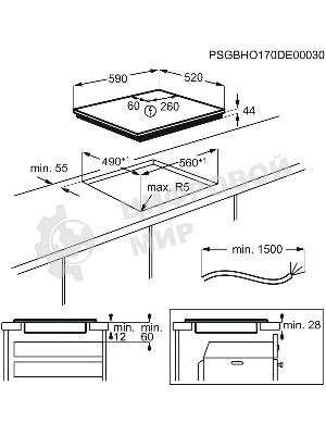 Индукционная варочная панель Electrolux LIV63431BW независимая, белый