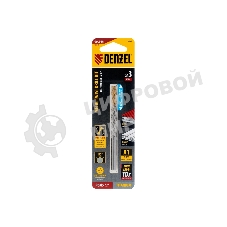 Сверло спиральное по металлу Denzel 3 х 100 мм, Р6М5, Golden Tip, удлиненное, 2 шт.