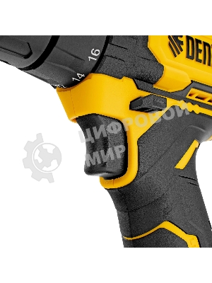 Дрель-шуруповерт Denzel CDQ-20, 20 В, 2 Ач, 40 Нм, щеточный