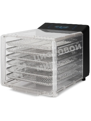 Сушка для фруктов и овощей Hyundai HYFD-8800 12под. 600 Вт, черный