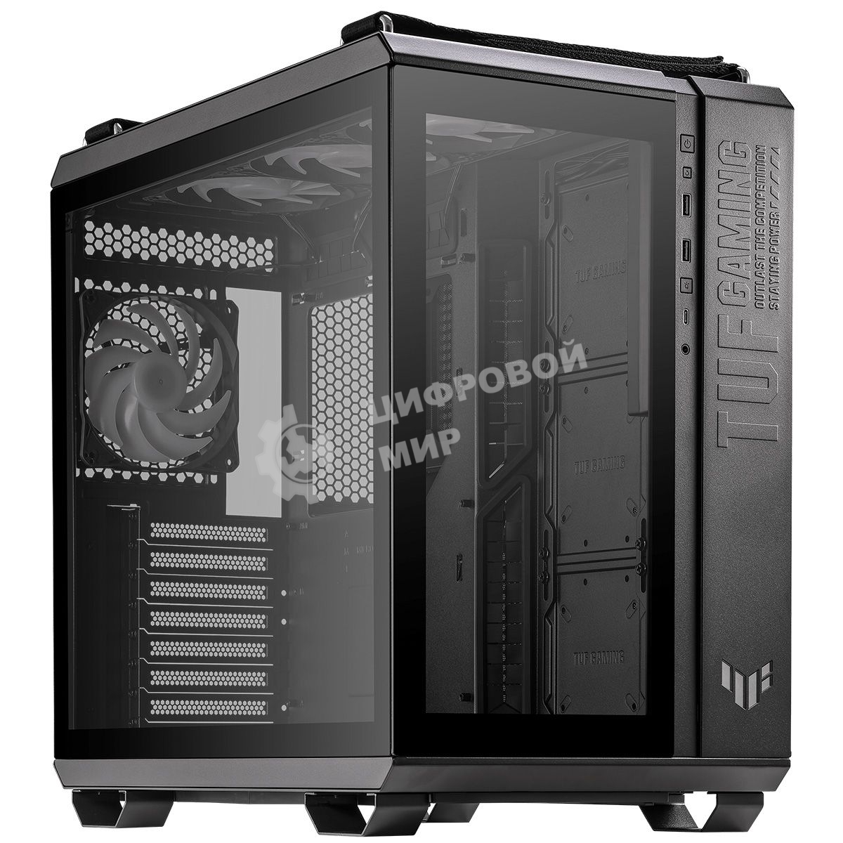 Компьютерный корпус ASUS TUF GAMING GT502 PLUS TG ARGb черный/GT502 PLUS/BLK/TG (90DC0090-B19010)
