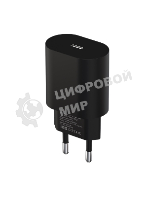 Сетевое зарядное устройство Maxvi SFC-125PD Type-C 3А 25W PD QC3.0 черный