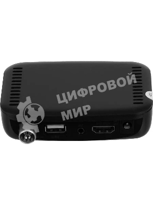 Приставка для цифрового ТВ Hyundai H-DVB460 черный, DVB-T2, DVB-T, DVB-C, HDMI, USB 2.0 х2