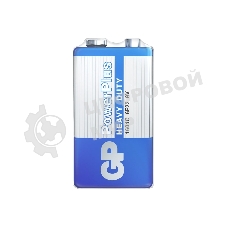 Солевая батарейка GP PowerPlus 9V Крона - 1 шт. в пленке