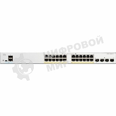 Коммутатор Cisco Catalyst C1200-24P-4G, 24×1 Гбит/с + 4×1 Гбит/с SFP+