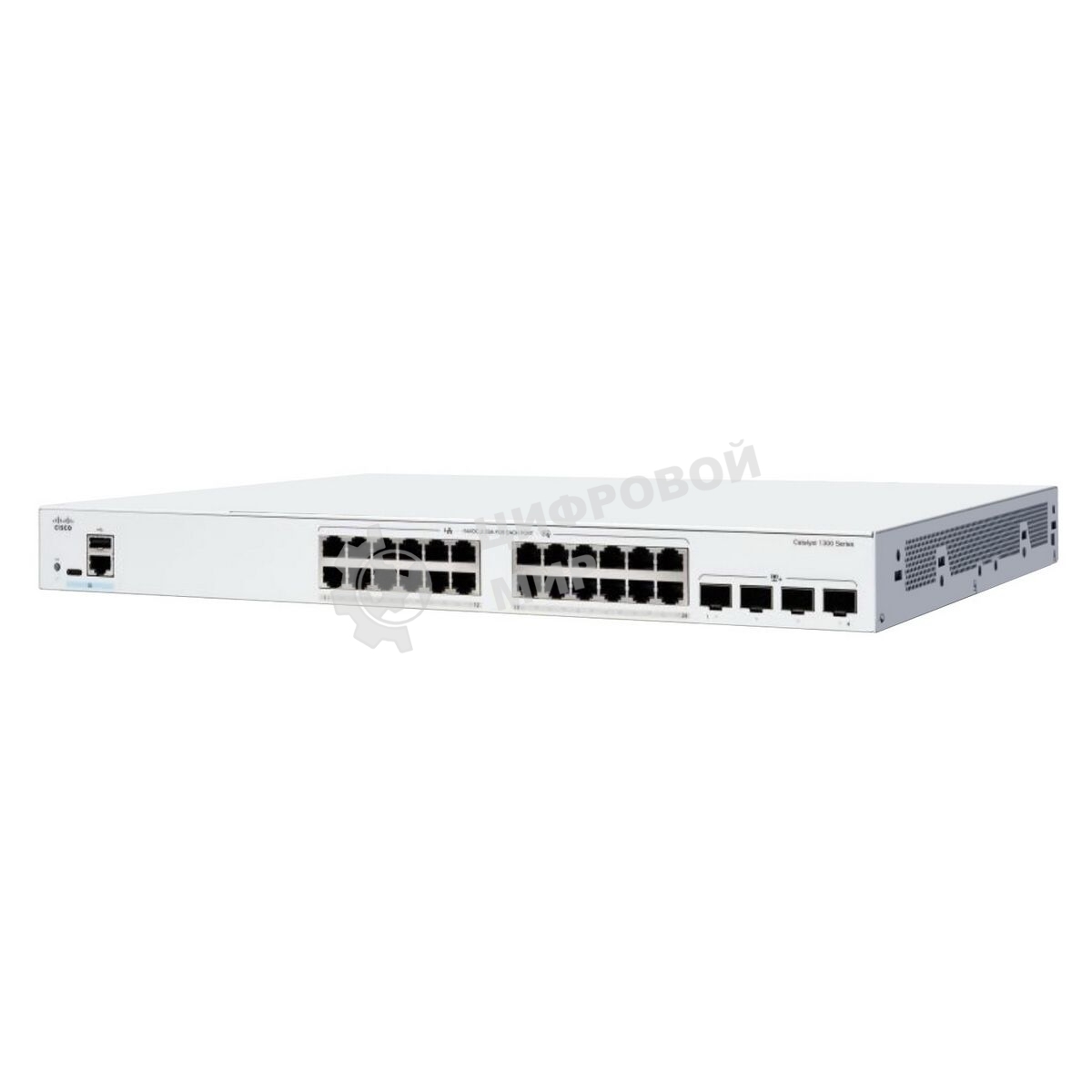 Коммутатор Cisco Catalyst C1300-24T-4X, 24×1 Гбит/с, 4×10 Гбит/с SFP+