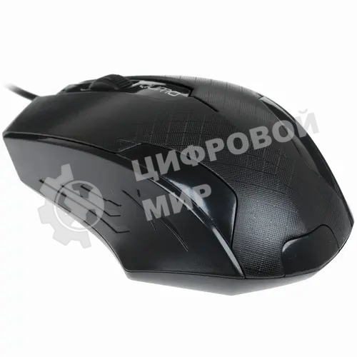 Мышь проводная Qumo Office M14 черный, 1000 dpi, USB, кнопки - 3