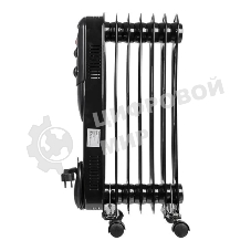 Обогреватель масляный Ресанта ОМПТ-7НЧ (7 секций) черный, 1500 Вт, 15 м2, термостат 67/3/13