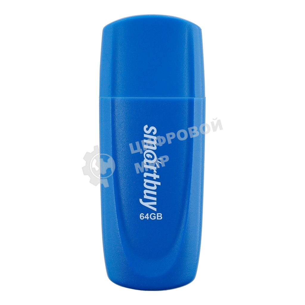 Флешка USB Smartbuy Scout Blue (SB064Gb2SCB), 64Gb, USB 2.0, R/W 15/8, синий