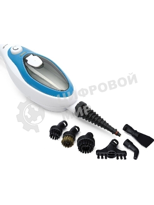 Швабра паровая Kitfort KT-1004-1 1500Вт голубой/белый