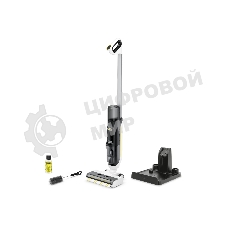 Пылесос вертикальный моющий Karcher FCV 3 белый/черный, питание от аккумулятора, 160 Вт, уборка сухая/влажная, пылесборник 0.8 л