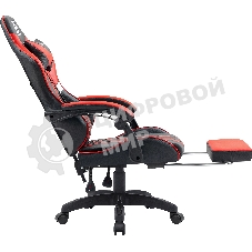 Кресло Defender Colran черный, экокожа, 120 кг, подставка для ног, механизм качания