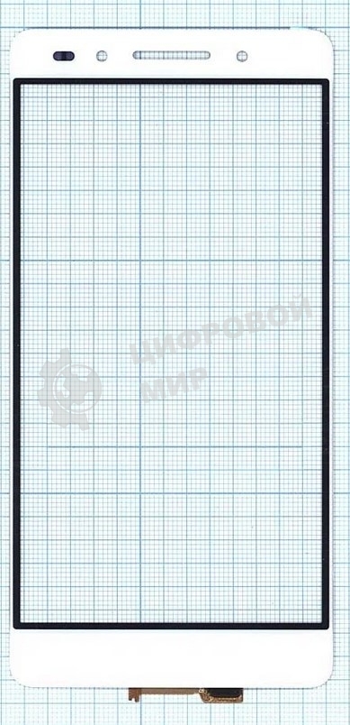 Сенсорное стекло (тачскрин) для Huawei Honor 7, белое