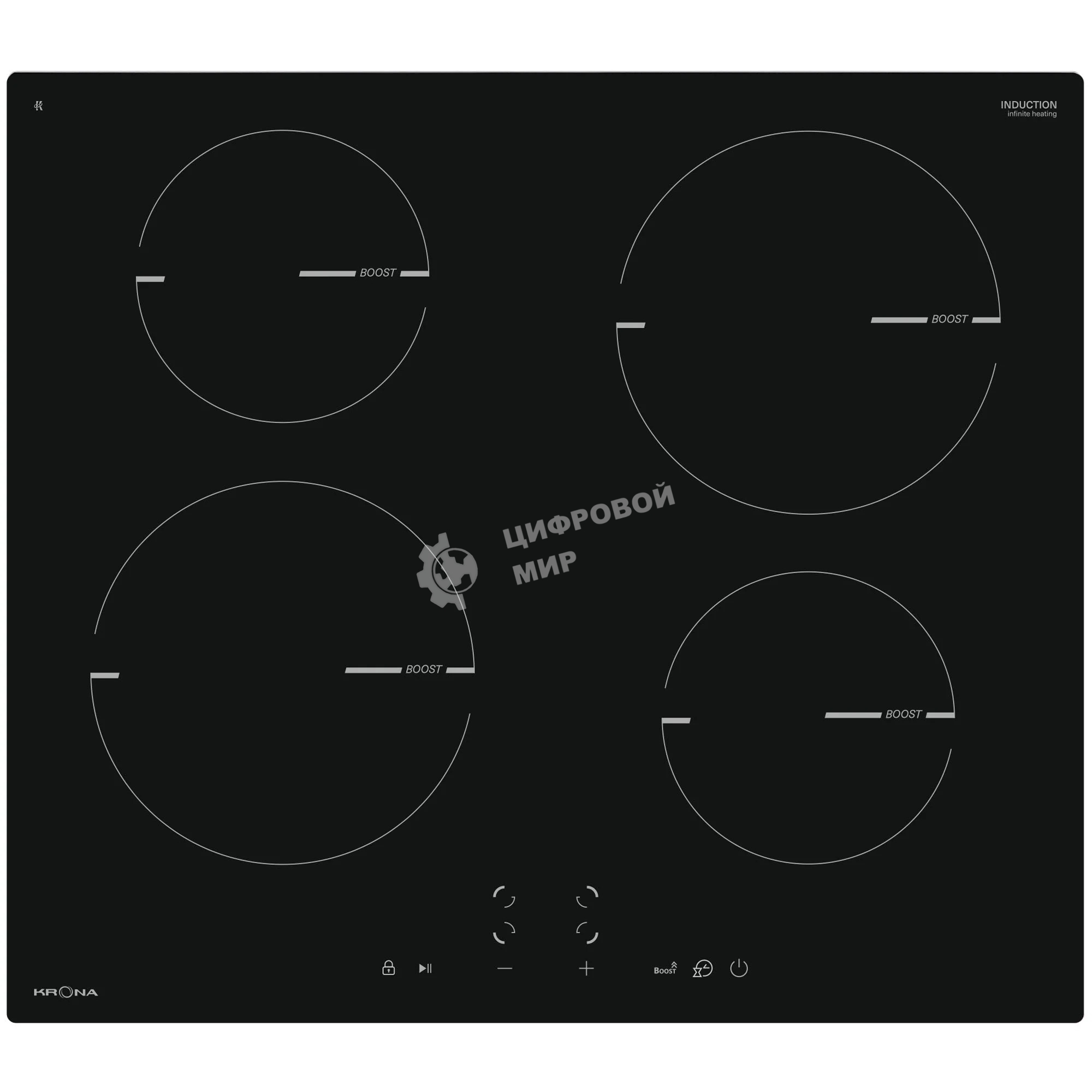 Индукционная варочная поверхность Krona MAGIER 60 BL 4BTK