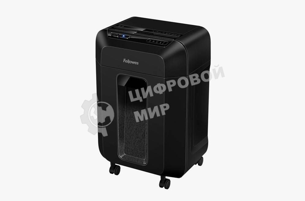 Шредер Fellowes AutoMax 80M FS-46215, минирезка, DIN P-4, 4х12 мм, автоподача 80 лст., 17 лтр., автореверс, уничт.: скобы, скрепки, пл. карты