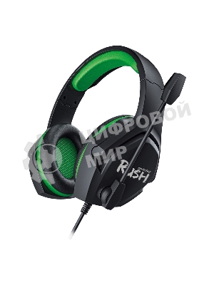 Гарнитура SmartBuy Rush Aspid чёрный-зеленый, проводная, 3.5 мм