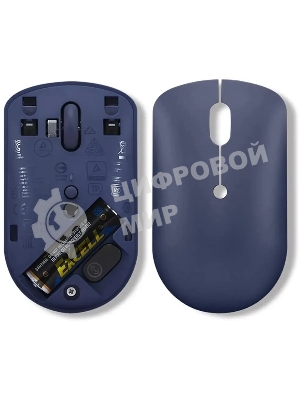 Мышь беспроводная Lenovo 540 темно-синий, 2400 dpi, радиоканал, USB-C, кнопки - 4