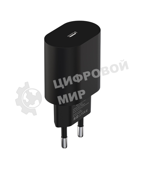 Сетевое зарядное устройство Maxvi SFC-125PD Type-C 3А 25W PD QC3.0 черный