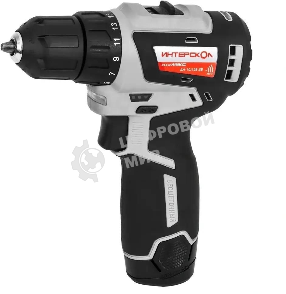 Дрель-шуруповерт аккумуляторная ИНТЕРСКОЛ 757.3.2.40