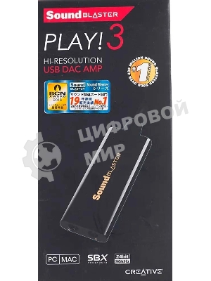 Звуковая карта Creative USB Sound Blaster Play! 3 2.0 Ret