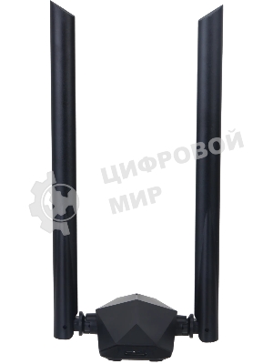 Сетевой адаптер Dahua DH-NC1800/Wi-Fi 802.11ax/2.4 ГГц до 574 Мбит.с + 5 ГГц до 1201 Мбит.с/2 антенны/USB 3.0/черный (DH-NC1800)