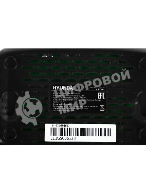 Приставка для цифрового ТВ Hyundai H-DVB460 черный, DVB-T2, DVB-T, DVB-C, HDMI, USB 2.0 х2