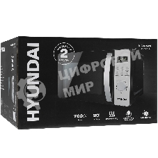 Микроволновая печь Hyundai HYM-D2071 черный, 20 л, 700 Вт, переключатели — кнопки, поворотный механизм