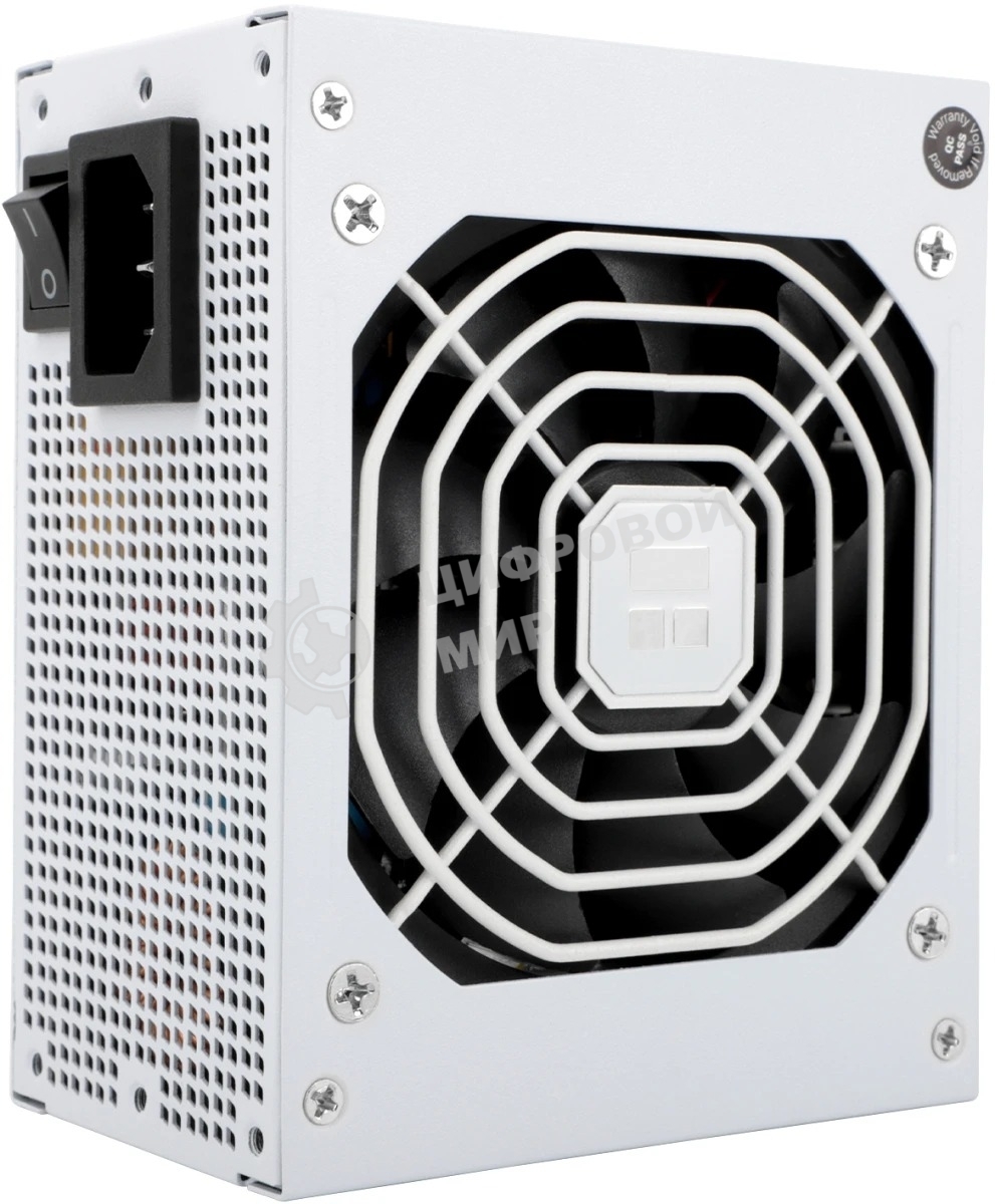 Блок питания Thermalright, 850W 80+ Gold (SFX, 3.1, PCIe 5.1, Full modular, 1x24(20+4)pin, 1xCPU 8(4+4)pin, 2xPCIe*2 8(6+2)pin, 1x12VHPWR PCIe 5.1 12+4pin 600мм, 3xSATA3, 3xMOLEX4pin, Active, 92x92mm, 100x125x64mm, APFC, OPP, OVP, OTP, OCP, SCP, UVP, white)