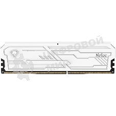 Оперативная память Netac Shadow III, DDR4, 8GB (1x8GB), 3200 MHz, CL16, с радиатором, белый