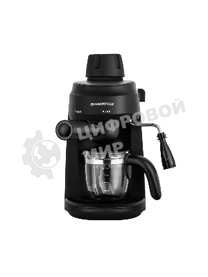 Кофемашина рожковая Maunfeld MF-733BK черный, исп. кофе - молотый, 0.24 л, 870 Вт, 4 бар