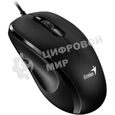 Мышь проводная Genius DX-101 черный, 1200 dpi, USB, кнопки - 3