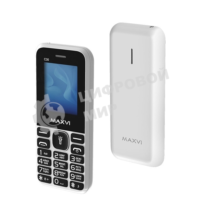 Мобильный телефон Maxvi C30 белый