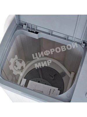 Стиральная машина Фея СМП 40 Н белый/серый, загрузка вертикальная 4 кг, 1320 об/мин, класс В