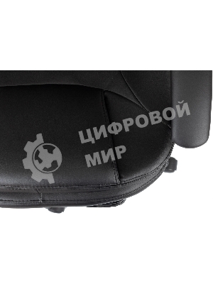 Кресло Бюрократ CH-868N-BF черный, экокожа, подставка для ног