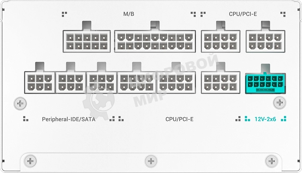 Блок питания Deepcool/GamerStorm PN1200M WH (ATX 3.1, 1200W, Full Cable Management, PWM 135мм fan, Active PFC, 80+ GOLD, Active PFC + Full Bridge SRC LLC + DC/DC, Gen5 PCIe, белый) RET