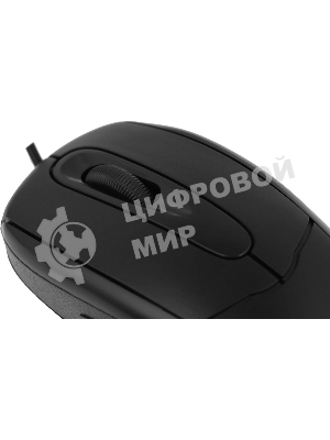 Мышь проводная Defender Standard MB-580 черный, 1000 dpi, USB, кнопки - 3
